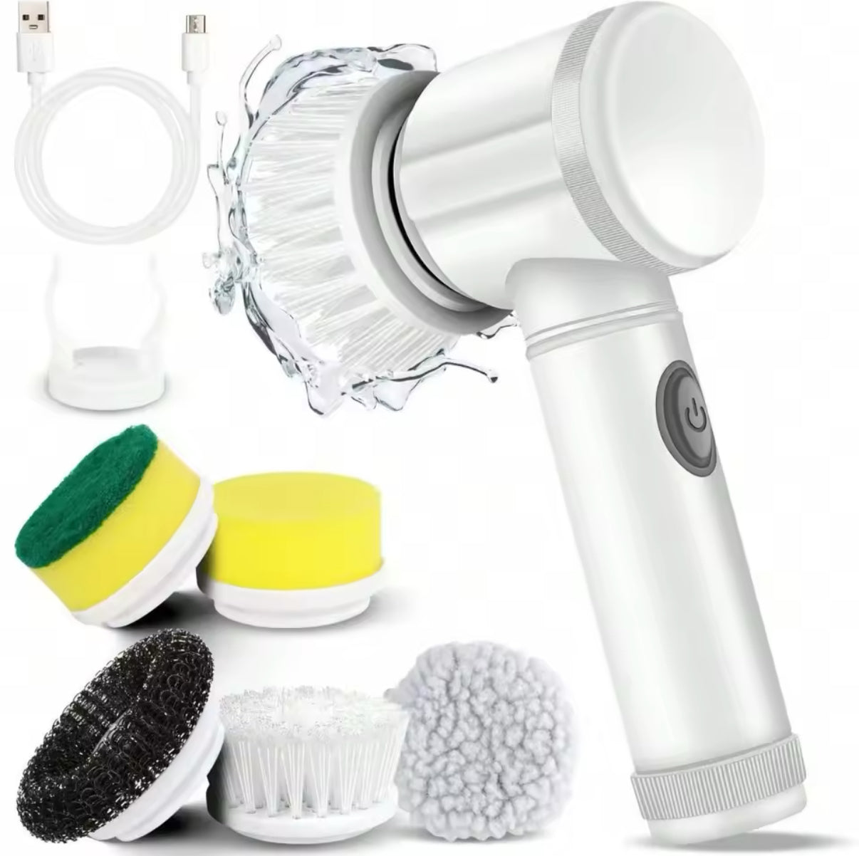 Electric scrubber (comes with 5 heads)